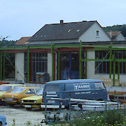 Umbau der Werkstatt 1982